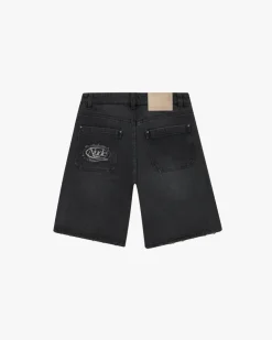Pantalón Corto Basic Denim Negro