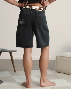 Pantalón Corto Basic Denim Negro