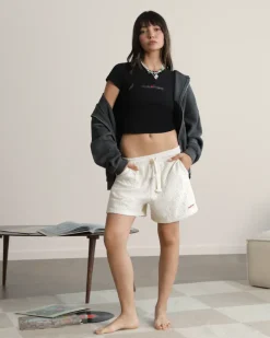Pantalón Corto Blanco Crema