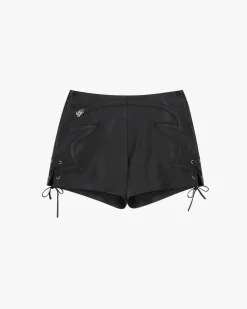 Pantalón Corto De Piel Sophisticated Cowgirl