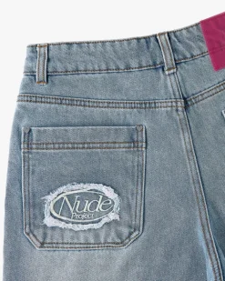 Pantalón Corto Denim Lace