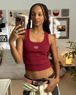 Sophisticated Pleasure Tank Top Burgundy