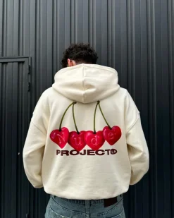 Sudadera Cherry Blanco Crema
