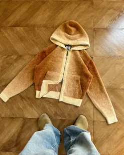 Sudadera Con Cremallera Gradient Marrón