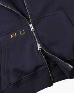 Sudadera Con Cremallera Global Soon Azul Marino