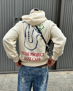 Sudadera Jazz Café Blanco Crema