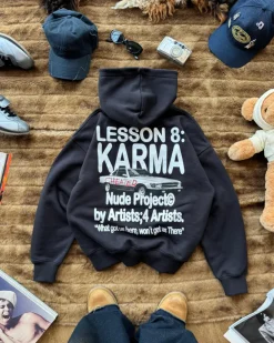 Sudadera Karma Gris Oscuro