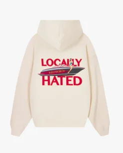 Sudadera Locally Hated Blanco Crema