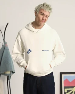 Sudadera Love SD Blanco Crema Washed