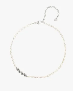 Sweet Pearl Necklace Silver