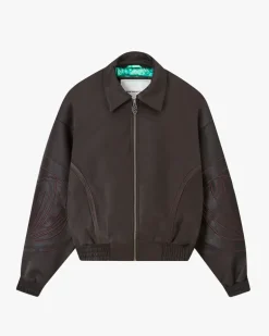 "The" Leather Jacket Marrón