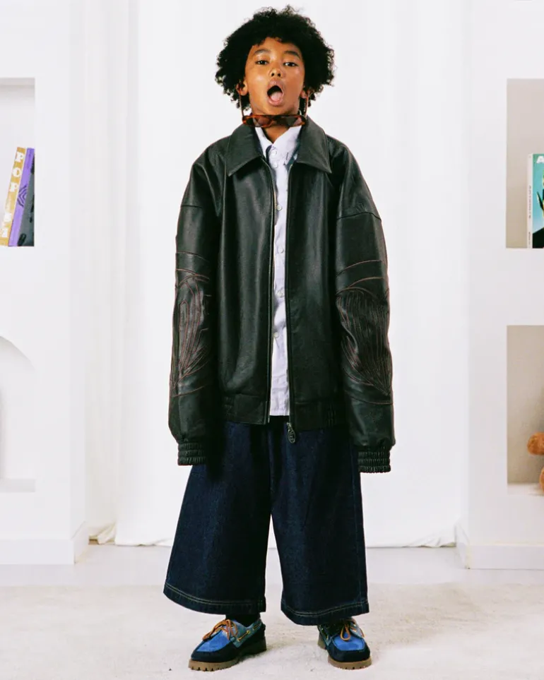 "The" Leather Jacket Marrón