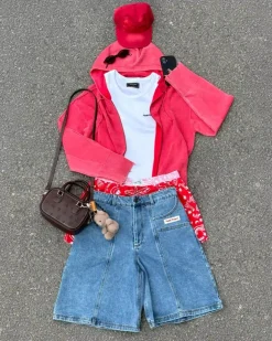 Updown Denim Shorts