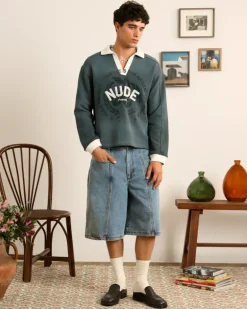 Updown Denim Shorts
