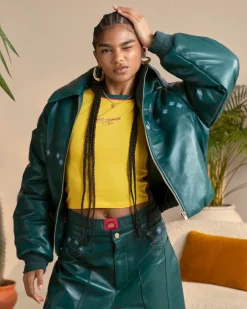 World Cup Leather Bomber Jacket
